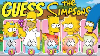 Guess the Simpsons Voice 🍻 Homer Marge Lisa Bart [upl. by Revart]