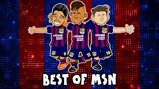 🔥THE BEST OF MSN🔥 Messi Suarez Neymar [upl. by Chirlin]