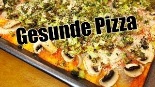 Gesunde Pizza  Glutenfrei Low Fat Salzfrei amp Vegan Rezept VEGAN [upl. by Ednargel]