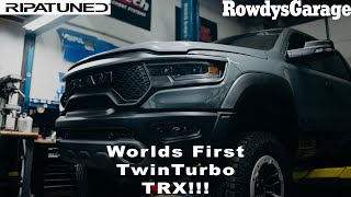 World First Twin Turbo Hellcat Truck  Ripatuned TRX Ft Street Speed 717 [upl. by Ahsilad426]