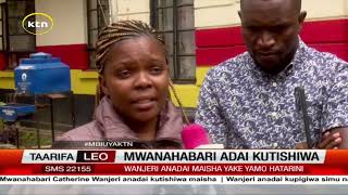 Mwanahabari Catherine Wanjeri adai maisha yake yamo hatarini [upl. by Shwalb]