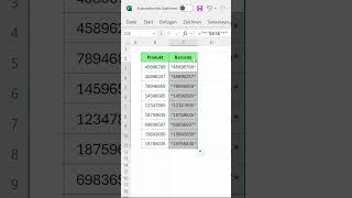 Barcodes in Excel erstellen und drucken excel office365 [upl. by Meggi]