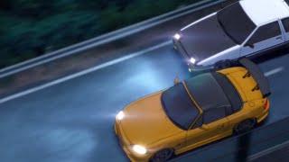 Initial D  AE86 vs Roadster blind attack Fifth Stage [upl. by Riplex889]