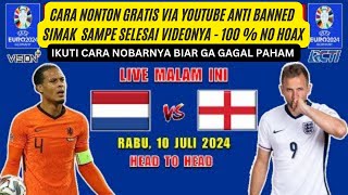 Live semifinal Belanda vs Inggris EURO 2024 [upl. by Fatsug]