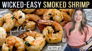 How To Smoke Shrimp On Traeger Recipe StepbyStep [upl. by Ardnuyek541]