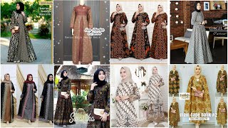 Inilah 36 Model Gamis Batik Terbaru Ditahun 2020 [upl. by Znerol]