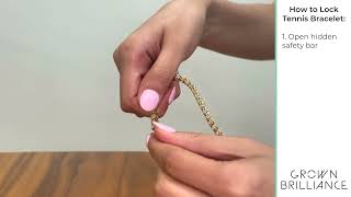 How to open Tennis Bracelet from Grown Brilliance [upl. by Aicina]