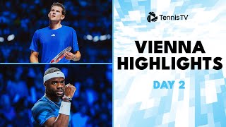 Thiem Plays Final Match Tiafoe De Minaur Nishikori Draper Feature  2024 Vienna Day 2 Highlights [upl. by Mechling]