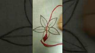 Hand embroidery flower design flower embroidery jamay fuler design embroidery tutorial [upl. by Odinevneib]