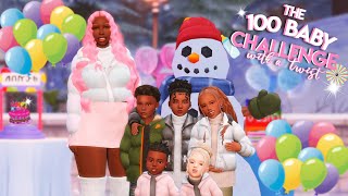 HUGE Birthday Party🎂🥳 2hr Special✨The 100 Baby Challenge with INFANTS👶🏾🍼 The Sims 4 12 [upl. by Anat]