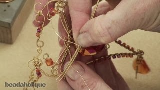 How to Wire Wrap a Basket Weave Figure8 Design [upl. by Harelda]