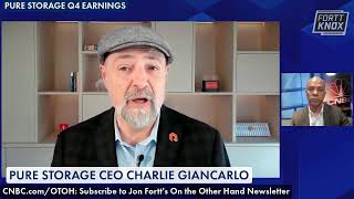 Charlie Giancarlo Pure Storage CEO Fortt Knox Earnings [upl. by Sophy]