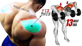 13 BEST REAR DELTOID EXERCISES AT GYM [upl. by Rubens]