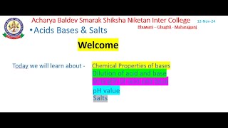 Acids Bases amp Salts  Class 10 [upl. by Ahsienyt]