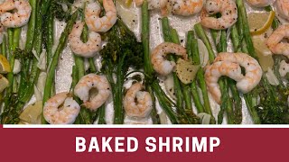 Baked Shrimp with Asparagus amp Broccolini Low Carb Recipe  The Frugal Chef [upl. by Rufena]