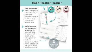 Google Spreadsheet Habit Tracker Google Sheets Habit Tracker Template Habit Tracker Month [upl. by Zetes]