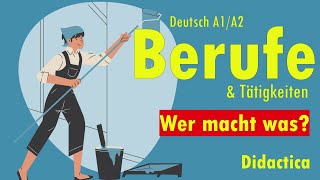 Berufe Wer macht was Deutsch A1A2 [upl. by Persons]