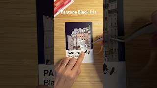 Pantone Black Iris pantonechallenge music pop collage journaltherapy journaling paperasmr [upl. by Debo]