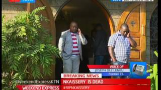 Former Interior CS Joseph Ole Lenku shares his last moments with the late CS Joseph Nkaissery [upl. by Nnylarac]