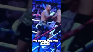 Frazer Clarke vs Fabio Wardley Wardley finishes Frazer inside Round number 1 KO viralshorts [upl. by Ginnie883]