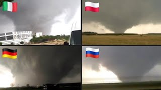 🌪Tornade en Europe 🇪🇺 compilation de quelques tornade en Europe [upl. by Glovsky]