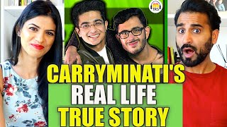 CARRYMINATIS REAL LIFE STORY  The Ranveer Show  BeerBiceps  REACTION [upl. by Dunc]