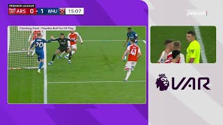 Another VAR Controversy AGAINST Arsenal Ball In  Referee Decision [upl. by Tatum]