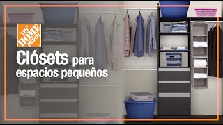 Conoce el clóset ideal para espacios pequeños  Organización  The Home Depot Mx [upl. by Annat]