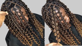 Butterfly Box Braids with Brick Parting Tutorial  Box braids hairstyles [upl. by Lanaj]