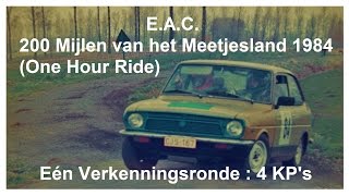 EAC  200 Mijlen van het Meetjesland Eeklo 1984  Verkenningsronde [upl. by Anirehc673]