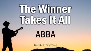 ABBA  The Winner Takes It All Karaoke Version [upl. by Anidam887]