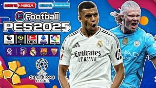 ✅ ESSE TA TOP Novo eFootBall PES 2025  PPSSPP  Download GRÁFICOS REALISTAS [upl. by Baudelaire]