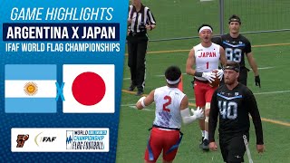 ARGENTINA X JAPAN  IFAF WORLD FLAG CHAMPIONSHIP 2024  Game Highlights [upl. by Ayotnom]