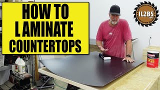 How To Install Sheet Laminate On A Countertop  Workshop Worktop [upl. by Seema]