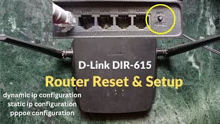 DLink DIR615  How to Configure dlink Router  Router Reset and Setup  How to Reset Router [upl. by Irving]