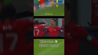 WC 2014 play off HERO cr7 cristianoronaldo portugal ibrahimovic sweden playoff worldcup goat [upl. by Llewol]