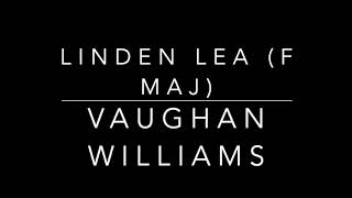 Linden Lea  Vaughan Williams piano accompaniment [upl. by Ardiek]