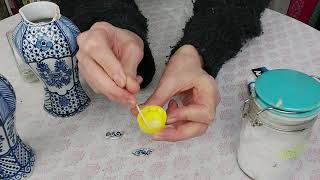 HOW TO GLUE TINY PIECES OF POTTERY TOGETHER [upl. by Yelrah]