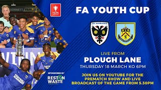 FA Youth Cup  AFC Wimbledon v Burnley [upl. by Cohlette]