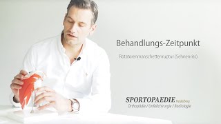 Sehnenriss  Wann ist eine BehandlungOperation sinnvoll  Dr med Michael Koch [upl. by Nylhtiak]