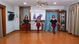 LATIN LOVER LINE DANCE amp WALK THRU  danced by The Headlinerz of NJ [upl. by Horacio]