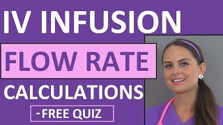 Dosage Calculations for Nursing Students Made Easy on IV Infusion Rate Calculations Video 5 [upl. by Eteragram]