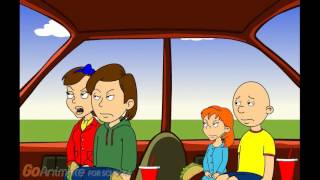 Caillou Misbehaves On The Way To The R amp C Movie [upl. by Almita767]