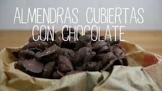 Almendras cubiertas con chocolate  Recetas Clean Eating  FitFood 4K [upl. by Frerichs]