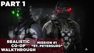 Splinter Cell Conviction COOP Walkthrough  Realistic  GHOST  Mission 1 quotSt Petersburgquot [upl. by Nasas]