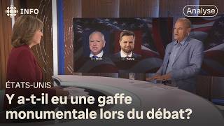 Qui a gagné le débat entre JD Vance et Tim Walz Analyse dun expert [upl. by Pastelki]