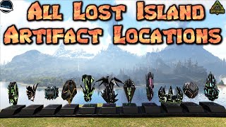 All 11 Artifact Locations On Lost Island in Ark Survival Evolved [upl. by Ynnahc]