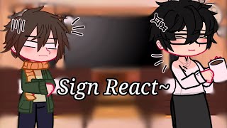 Sign react  only part  BL Manhwa  gacha nox  read desc [upl. by Oringa]