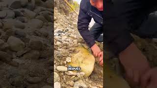 Piedra rara encontrada junto a un río 😳 [upl. by Steep]