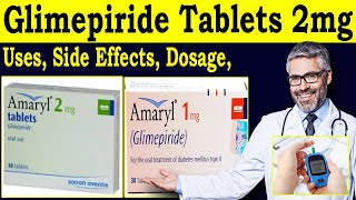 Glimepiride 1 mg  Glimepiride 2 mg tablet  Glimepiride ip 1 mg uses  Side Effects Dose Moa [upl. by Lamok]